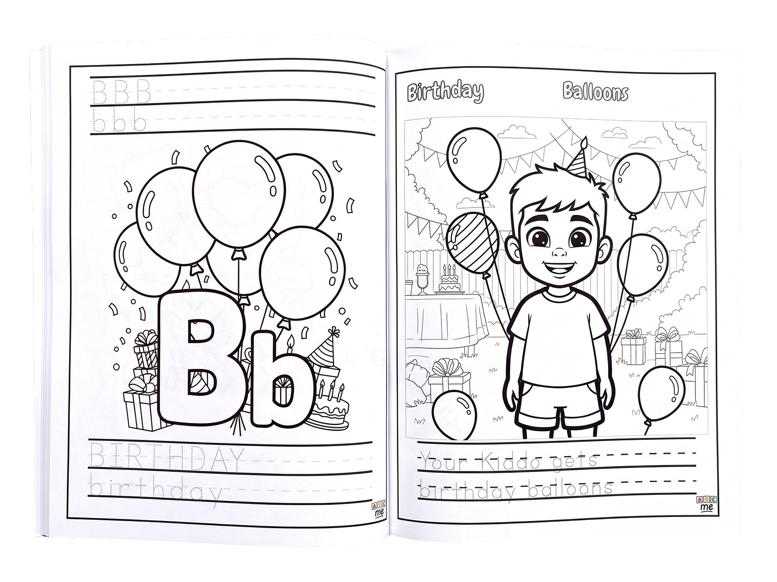 Birthday coloring page 3