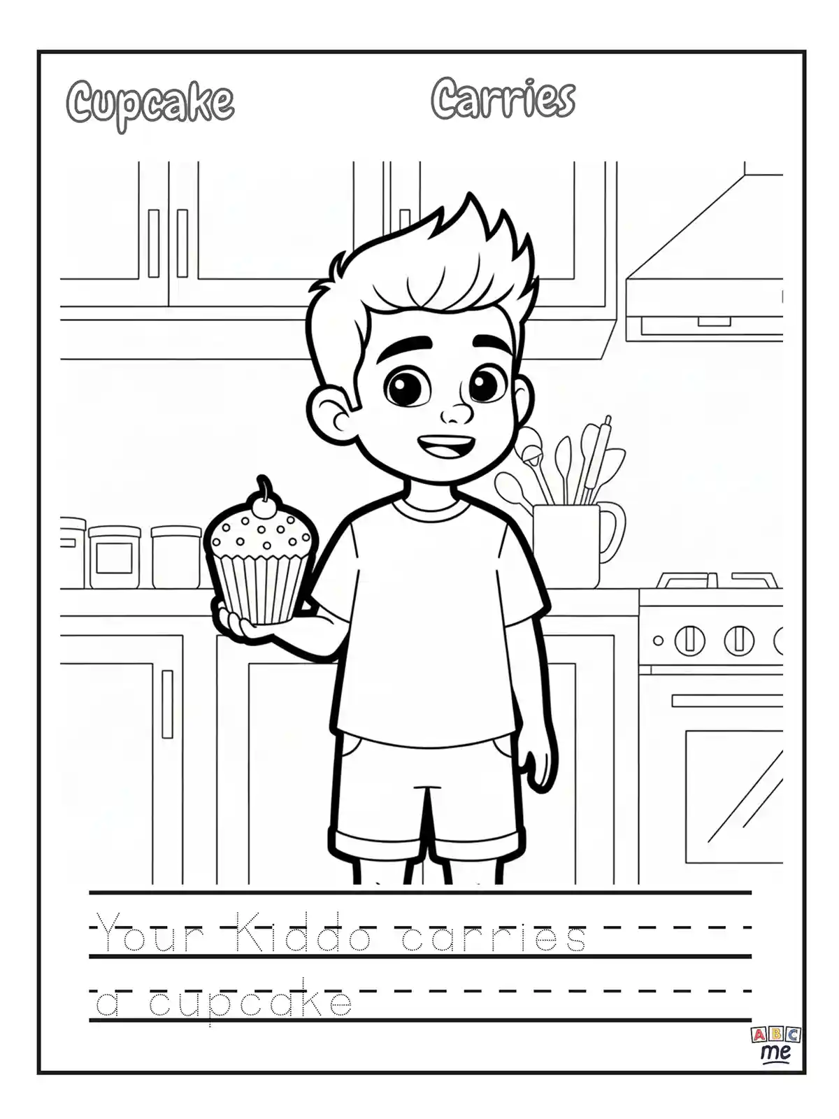 Birthday coloring page 5
