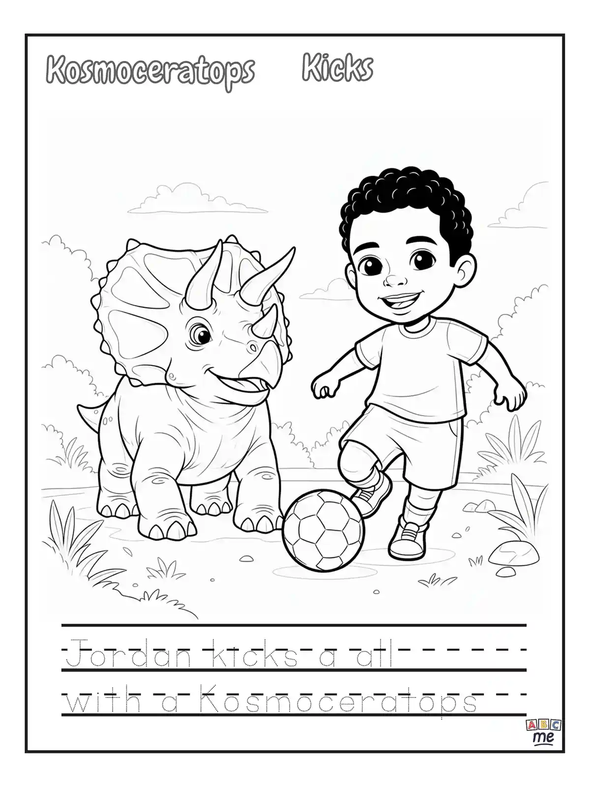 Dinosaurs coloring page 6
