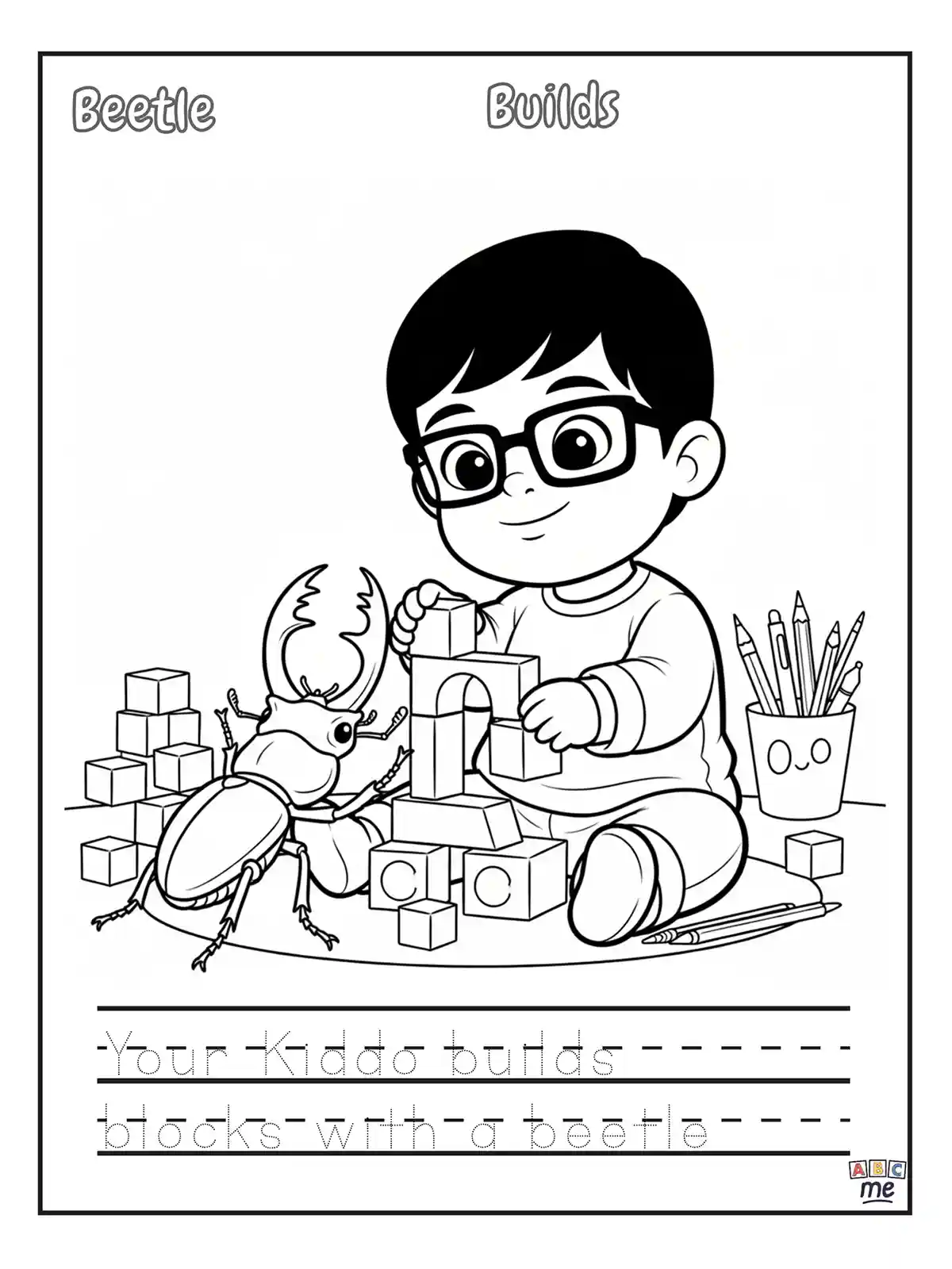 Insects coloring page 6